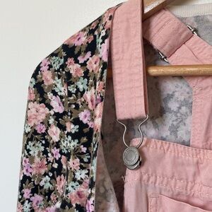 Guess Flower Sweater and Time and Tru Overalls